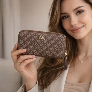 Anne Klein Brown Patterned Women's Wallet